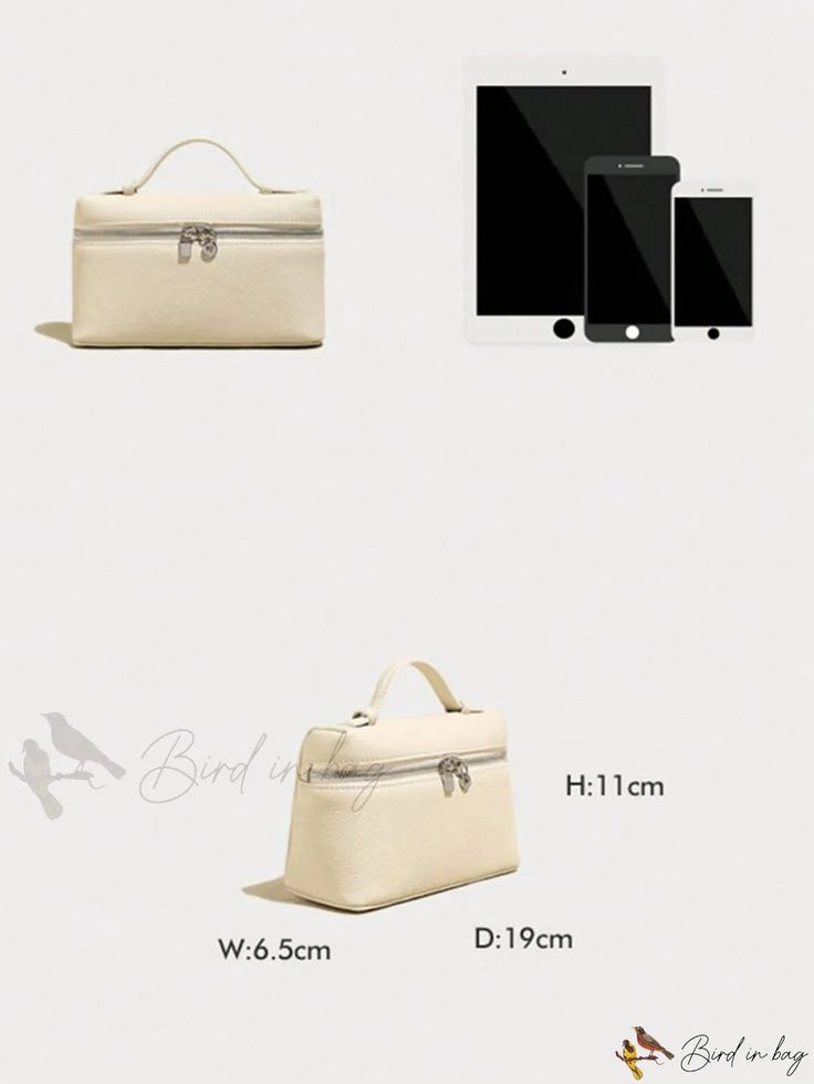 Bird in Bag - Minimalist Lunch Bag Polka Dot Shoulder Bag Handbag for Womens Daily Use, Dating, and School Large Capacity Rectangular Shopping Bag, Portable Pouch Box Bag For Daily Use, Elegant Zipper Pouch Bag For On-the-go, Classic Rectangular Shopping Pouch, Square Portable Box Bag For Everyday, Zipper Closure Bags With Rectangular Case, Portable Square Box Bag For Everyday, Everyday Square Portable Box Bag, Modern Beige Pouch Box Bag