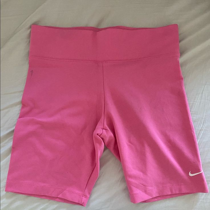 Nike 16.5 In Biker Pink Shorts Nike Shorts With Built-in Shorts, Nike Bottoms With Built-in Shorts And Short Inseam, Nike Mid-thigh Athletic Shorts, Nike High-waisted Shorts In Athleisure Style, Nike Fitted Biker Shorts With Built-in Shorts, Nike Spring Activewear Shorts, Nike Fitted Athletic Shorts Mid-thigh Length, Nike Workout Shorts With Short Legs, Nike Mid-thigh Length Workout Shorts