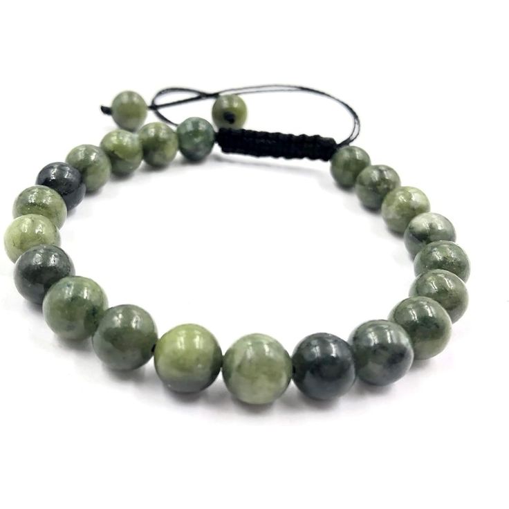 Beads Size (Diameter): 8mm(About 22-24pcs Of Beads Per Bracelet); Adjustable Bracelet Can Fit Wrist Size Between 6.5" And 10". Unisex Bracelet Suits For Both Men And Women. Material: High Quality " Green Jade " Without Metal Which Is Great For Sensitive Skin. Natural Gemstone ,You Will Receive The Similar Item As Picture Shown, Not Exact One Since Stone Is Unique. Fantastic Gift: Every Bead Was Selected Carefully To Form The Bracelet. It Is Great For You To Give It Your Lover, Familyhood, Friend Adjustable Green Crystal Bracelet With 108 Beads, Adjustable Green Crystal Bracelet With 8mm Beads, Adjustable Jade Beaded Bracelets With 8mm Beads, Adjustable Jade Bracelet With Round Beads, Adjustable Jade Crystal Bracelet With Polished Beads, Adjustable Round Jade Beaded Bracelets, Cultured Pearl Bracelet, Black Beaded Bracelets, Gold Link Bracelet