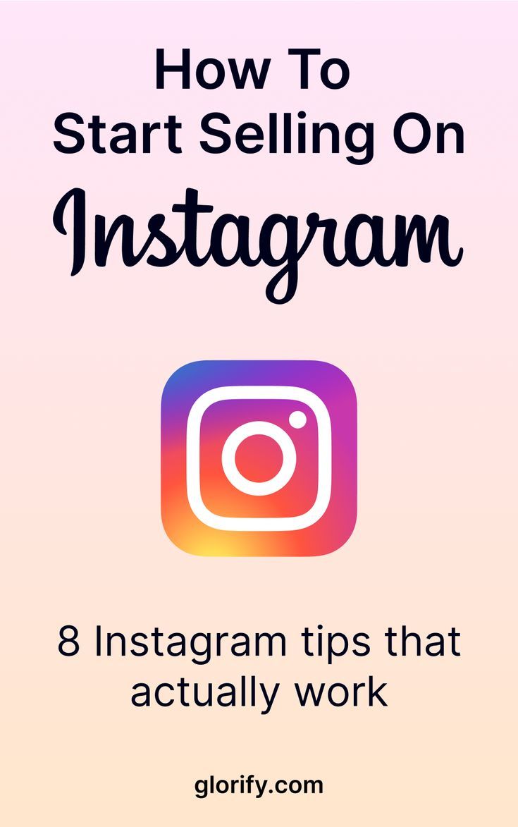 the instagram logo with text overlaying how to start selling on instagram