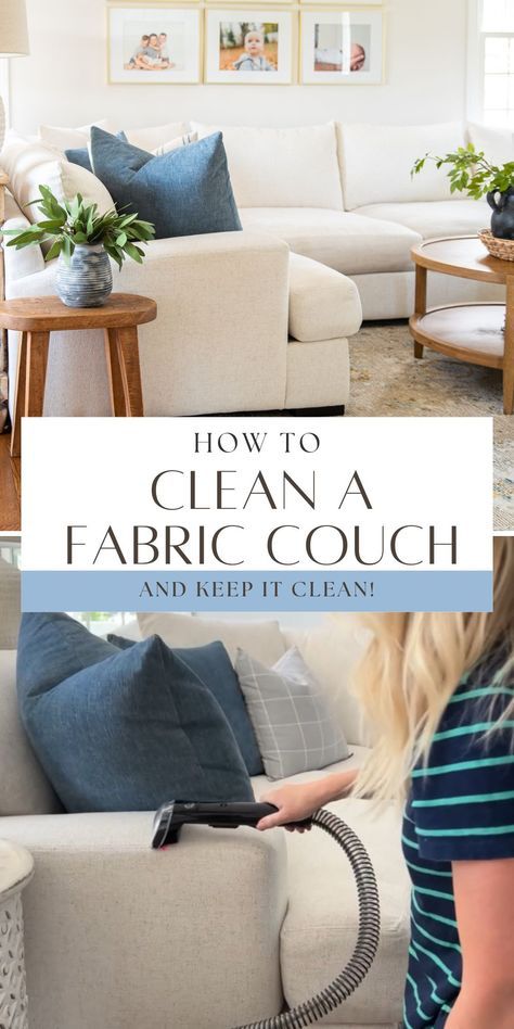 how to clean a fabric couch and keep it clean