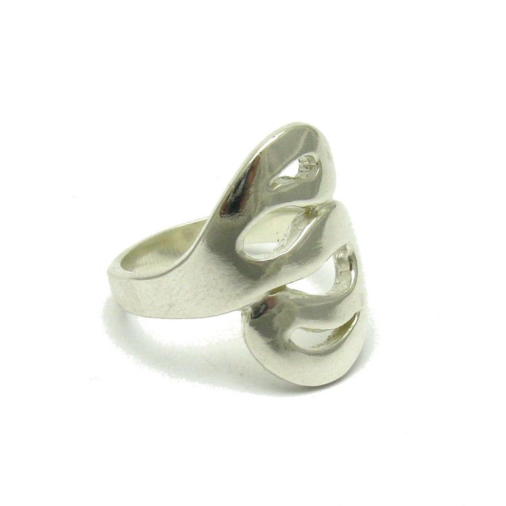 Sterling silver ring - R000177. Stamped 925. Approximate weight 7.2 grams. Top width 2.2cm (0.88 inches). All our jewels are made from solid sterling silver 925/1000 and are carefully crafted by hand in our family workshop. We dispatch your orders in 5 working days, worldwide and the postage is $5. We ship registered priority mail. Please allow 5-7 working days for delivery in Europe and 10-15 working days outside Europe. For any questions - please do not hesitate to contact me! Silver Hallmarked Open Band Ring, Silver Open Band Hallmarked Rings, Modern Nickel-free Rings For Formal Occasions, Modern Hallmarked Sterling Silver Rings, Sterling Silver Wide Band Ring For Formal Occasions, Formal Wide Band Sterling Silver Ring, Modern Nickel Free Rings For Formal Occasions, Silver Wide Band Signet Ring Hallmarked, Modern Silver Rings Hallmarked