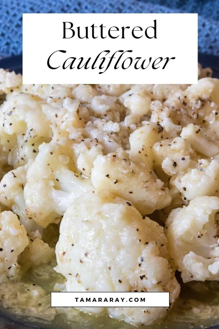 Buttered Cauliflower Recipe Butter Cauliflower Recipes, Boiled Cauliflower Recipes, Blanching Cauliflower, Buttered Cauliflower, Boiled Cauliflower, Ways To Cook Cauliflower, Boil Cauliflower, Butter Cauliflower, How To Cook Cauliflower