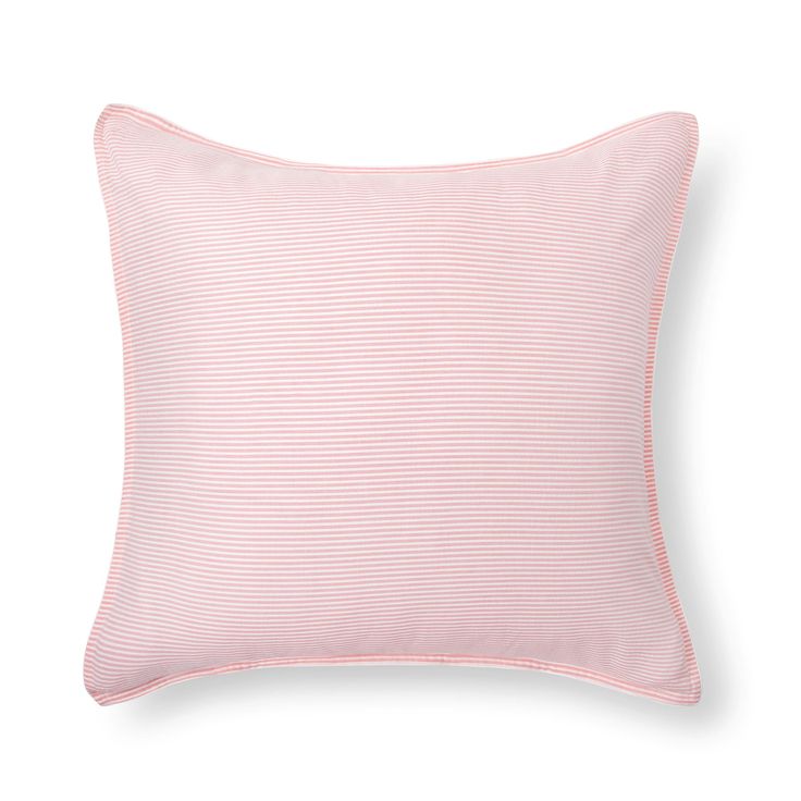 Preppy personified. The perfect addition to your bed story, our Seersucker Shams feature playful puckered stripes and are made from 100% cotton for breathability and ultimate comfort. Each sham features a subtle allover flange and back envelope closure. Sold individually. Bed Story, Pink Seersucker, Euro Sham, Dusty Pink, Envelope, Stripes, Bed, Yellow, Pink