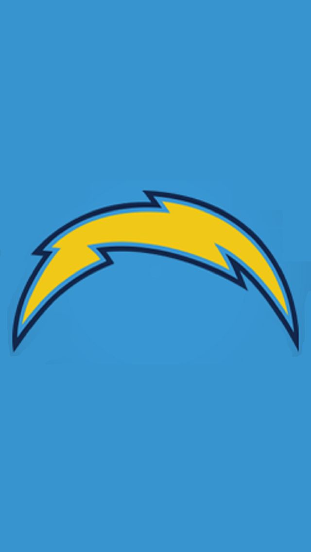 the los chargers logo on a blue background