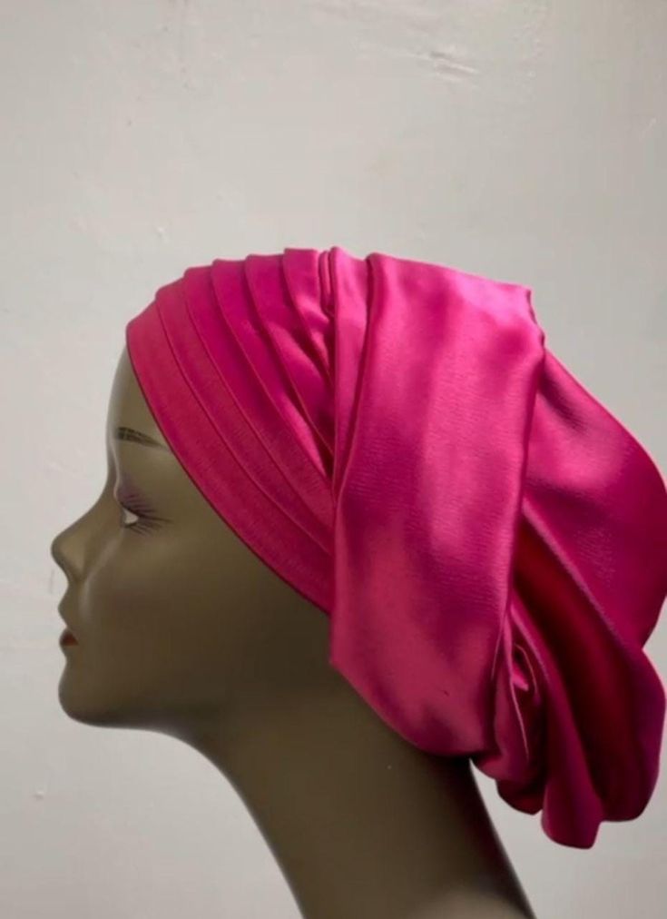 Ready to wear Hot pink Head Turban. One size fits all. Easy to wear. Adjustable Pink Headwrap For Spring, Pink Adjustable Headwrap For Spring, Pink Headscarf Headband, Trendy Pink Headscarf For Spring, Adjustable Pink Headscarf For Spring, Pink Headband Headscarf For Spring, Pink Headband-style Headscarf For Spring, Pink Headband Scarf For Spring, Adjustable Pink Turban