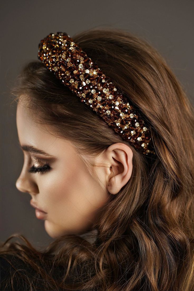 Bronze crystal headpiece is  High volume tiara for formal occasions. Bejeweled headband is wedding crown, graduation baroque crow/ Made of glittering crystals and high quality shiny beads. Entirely hand-sewn, high-quality cord is used, which holds each stone and crystal firmly and tightly.  The perfect finish to your formal look. Width is approx - [5,5 cm] Height is approx - [3cm] This headband will not leave anyone indifferent, because it is perfect.  READY TO SHIP. * All items are gift boxed and your order will be carefully packed in branded box, so that the product is fixed in the box and not bruised. ------------------------------ ✅Real colours may slightly different from one monitor to another,as it depends on. Specific monitor settings. ✅The products will be shipped by courier compan Bejeweled Headbands, Jewelled Headpiece, Baroque Crown, Headband Crystal, Elegant Headband, Headband Jewelry, Jeweled Headband, Fascinator Headband, Brown Wedding