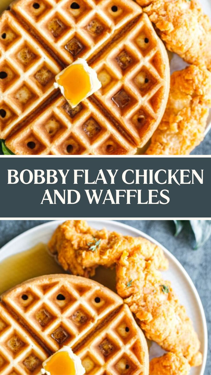 Bobby Flay Chicken And Waffles Bobby Flay Recipes Brunch, Chicken And Waffle Recipe, Healthy Chicken And Waffles, Bobby Flay Waffle Recipe, Baked Chicken And Waffles Recipe, Chicken And Waffles Recipe Easy, Fried Chicken And Waffles Recipe, Chicken And Waffle Sliders, Chicken And Waffles Recipe