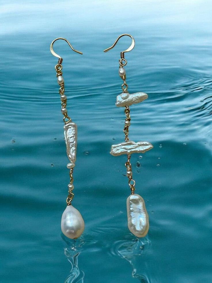 Elegant, original, and easy to wear... These earrings have the potential to become your new favorite summer accessory. Elegant Pierced Jewelry For Summer, Summer Party Drop Pearl Earrings, Summer Party Pearl Drop Earrings, Elegant Hypoallergenic Summer Jewelry, Elegant Summer Jewelry, Elegant Dangle Jewelry For Summer, Elegant Summer Drop Earrings, Hypoallergenic Summer Earrings, Metal Earrings For Pierced Ears, Summer Style