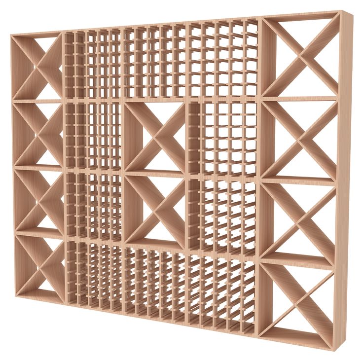 a 3d rendering of a wine rack