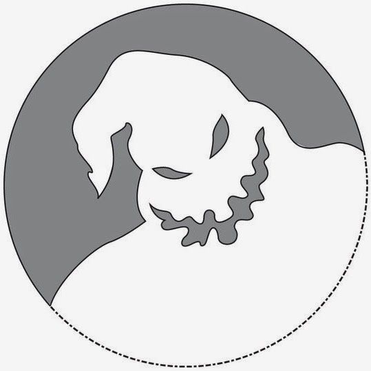 a black and white image of a person with a skull on their face in a circle