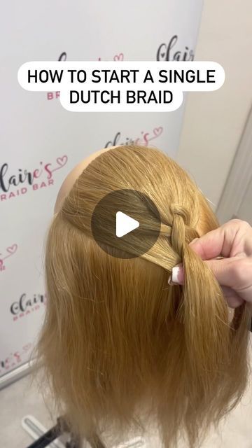 236K views · 5.1K likes | Clairesbraidbar on Instagram: "I’ve had loads of you ask for a reel showing how to start a Single Dutch Braid so here you are! If you want to learn how to Dutch, French and Fishtail braid along with all the tips and tricks to make them neat, tight and symmetrical, then come to one of my in person ‘How to Braid’ workshops in Elstree, Herts. Spaces are going fast but I still have space on Wed 7 February 8-9.30pm and Thurs 29 February 8-9.30pm. DM TO BOOK 🎀 . . . . #braidtutorial #braidtutorials #howtobraid #howtobraidworkshop #mumofgirls #ukbraiders #learntobraid #braidclass #braidclasses #braidmasterclass #dutchbraid #dutchbraids #frenchbraid #frenchbraids #fishtail #fishtailbraid #fishtailbraids #easyhairstyles #braidworkshop #londonbraider #plaits #mumsofinstagr Dutch Plaits Tutorial, How To Make Dutch Braids, French Plait Tutorial On Yourself, French Plait Tutorial, Single Dutch Braid, Single French Braid, Tight French Braid, Plaits Tutorial, French Plaits