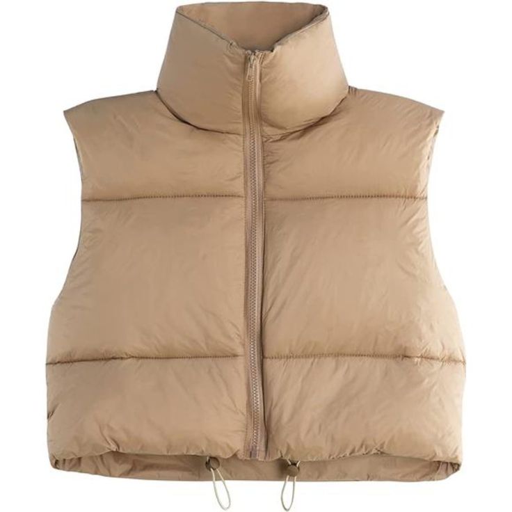 Polyester Made In The Usa Or Imported Zipper Closure Design Feature: Women's Winter Puffer Vest. Stand-Up Collar, Sleeveless, Adjustable Hem, Full Zipper, Lightweight Material: This Women's Sleeveless Vest Is Made Of 100% Soft Polyester With High Quality Warm Padding, Perfect For The Fall And Winter Season Size&Color: Winter Women's Vest Offers You A Wide Selection Of Colors And Sizes, You Can Buy The Right Vest According To The Size Data Maches&Occasions: This Vest Has A Full Lining And Fluffy Stand Collar Vest, Cropped Puffer Vest, Winter Puffer Vest, Vest Style Women, Fluffy Vest, Puffer Vests, Hoodie Dresses, Sleeveless Coat, Womens Puffer Vest