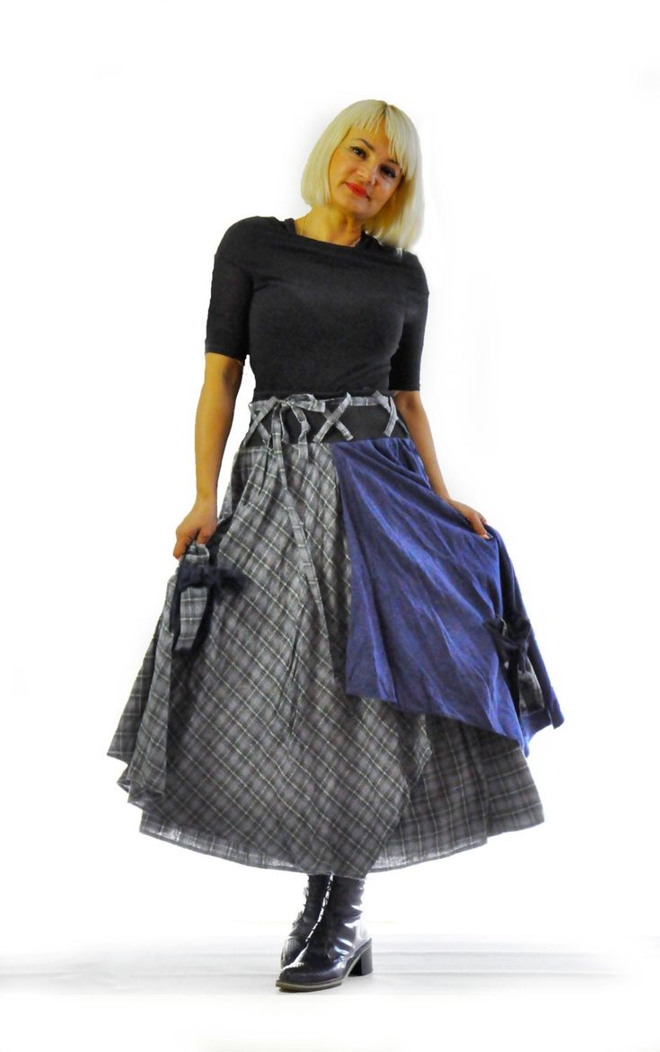 "Maxi long winter blue and gray skirt! Very comfortable, casual, warm skirt. Asymmetrical skirt! This beautiful and interesting blue skirt , have two pockets. Great choice for every day! Quality wool fabric. The skirt has a lining. You will be happy with this garment. The skirt is AVAILABLE in all sizes. After you place an order, it takes about 2-5 days for us to make it for you. If you don't know your measurements, please tell me your weight and height, then I can check a right size for you. Th Blue Patchwork Skirt For Fall, Blue Midi Skirt For Winter, Blue Patchwork Relaxed Fit Skirt, Long Skirt Winter, Wool Wrap Skirt, Long Skirt For Women, Warm Skirts, Maxi Skirt With Pockets, Skirt Winter