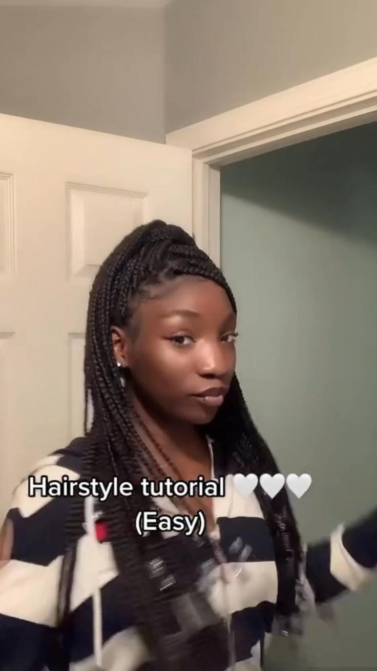 Half up, half down with a swoop<3 @jcolebestie on tiktok in 2022 | Quick braided hairstyles, Hair twist styles, Braided cornrow hairstyles Braids Hairstyles Box Braids, Cute Box Braids, Short Box Braids Hairstyles, Big Box Braids, Big Box Braids Hairstyles, Hair Twist, Box Braids Hairstyles For Black Women, Braided Cornrow Hairstyles, Twist Styles