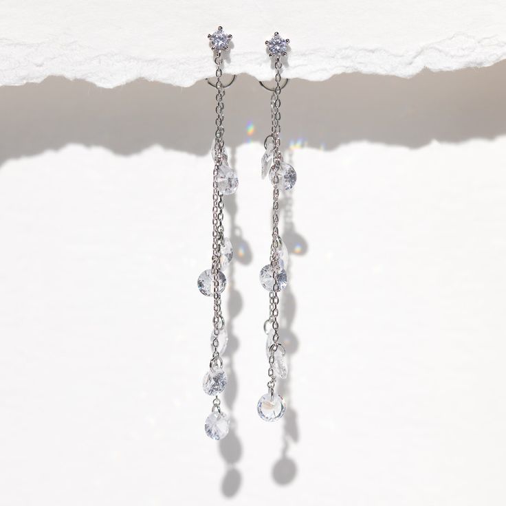 Dew you love these as much as we dew? With cascading droplets of CZ stones, these Dewdrop Earrings are stunners. Dainty Sparkling Drop Earrings, Dainty Nickel-free Drop Linear Earrings, Delicate Sterling Silver Drop Crystal Earrings, Dainty Rose Gold Crystal Drop Earrings, Rose Gold Metal Drop Crystal Earrings, Pink Dangle Earrings, Night Court, Necklace Chain Lengths, Earring Post