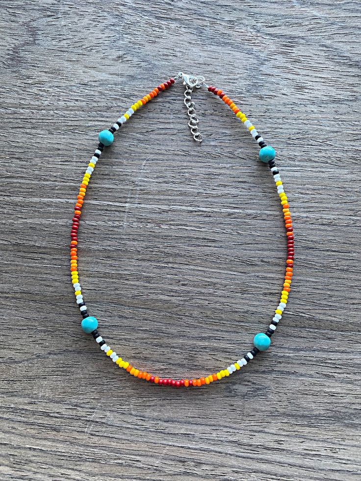 Southern Sunrise – GenzCreations Elegant Seed Bead Jewelry, Fall Beaded Necklaces, Western Beaded Jewelry, Native Beaded Necklace, Diy Western, Foto Cowgirl, Simple Beaded Necklaces, Handmade Jewelry Business, Western Necklace