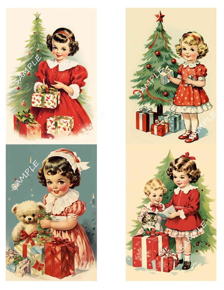 4 Christmas Vintage Collage Sheet~Cut~Scrapbooks~Junk Journals~Card Making~#3NL Christmas Ephemera, Smash Books, Christmas Paper Crafts, Scrapbook Stickers Printable, Stickers Printable, Vintage Collage, Christmas Vintage, Vintage Labels, Smash Book