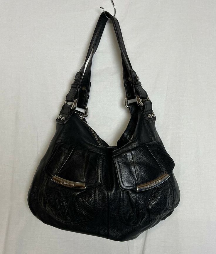 Maggiecore Aesthetic, 2000 Handbags, Y2k Style Black Shoulder Bag For School, Big Shoulder Bag, 2000s Shoulder Bag, Vintage Black Hobo Bag, Black Vintage Hobo Shoulder Bag, 2000s Accessories Handbags, 2000s Bags