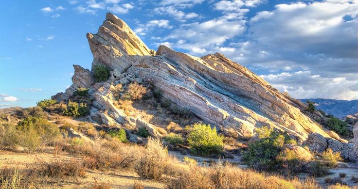 some very big rocks in the middle of nowhere