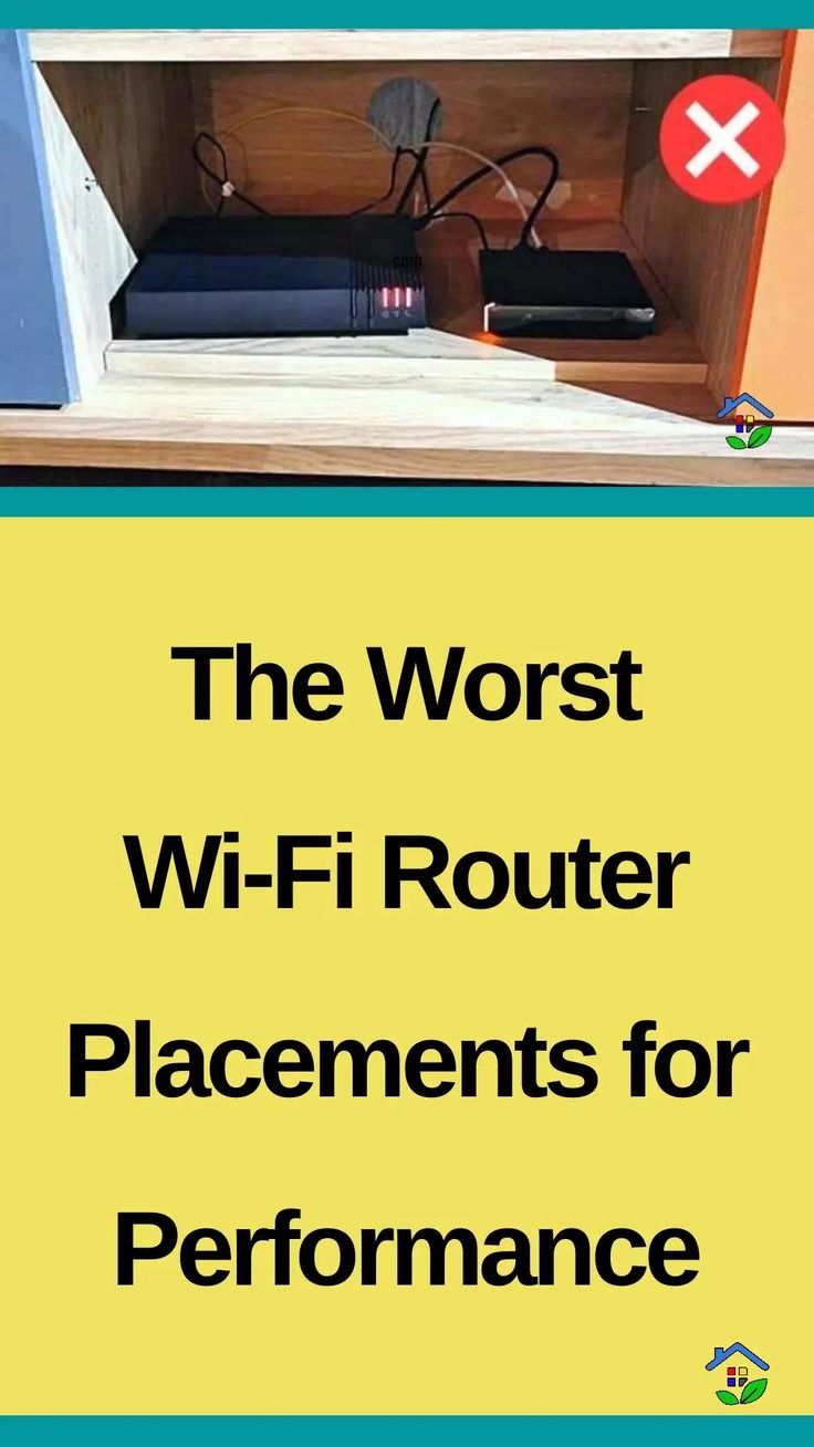 the worst wi - fi router placements for performance book cover with text overlay