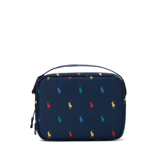 A colorful motif of our signature Pony brings playful Polo style to this lunch tote. Casual Blue Lunch Bag For Travel, Functional Multicolor Lunch Bag For Back To School, Casual Blue Travel Lunch Bag, Functional Multicolor Lunch Box For Travel, Functional Multicolor Lunch Box For Everyday Use, Multicolor Lunch Bag For Travel And Back To School, Multicolor Travel Lunch Bag For Back To School, Multicolor Back To School Lunch Bag For Travel, Playful Multicolor Lunch Box For Playtime