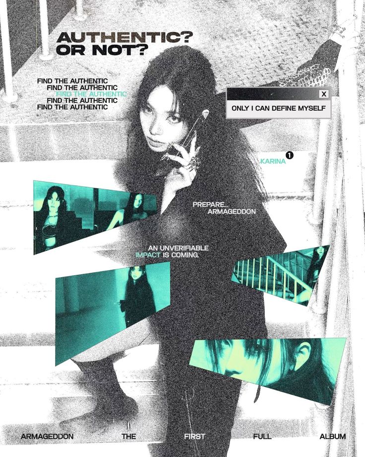 an advertisement for the film's poster, featuring a woman with long black hair