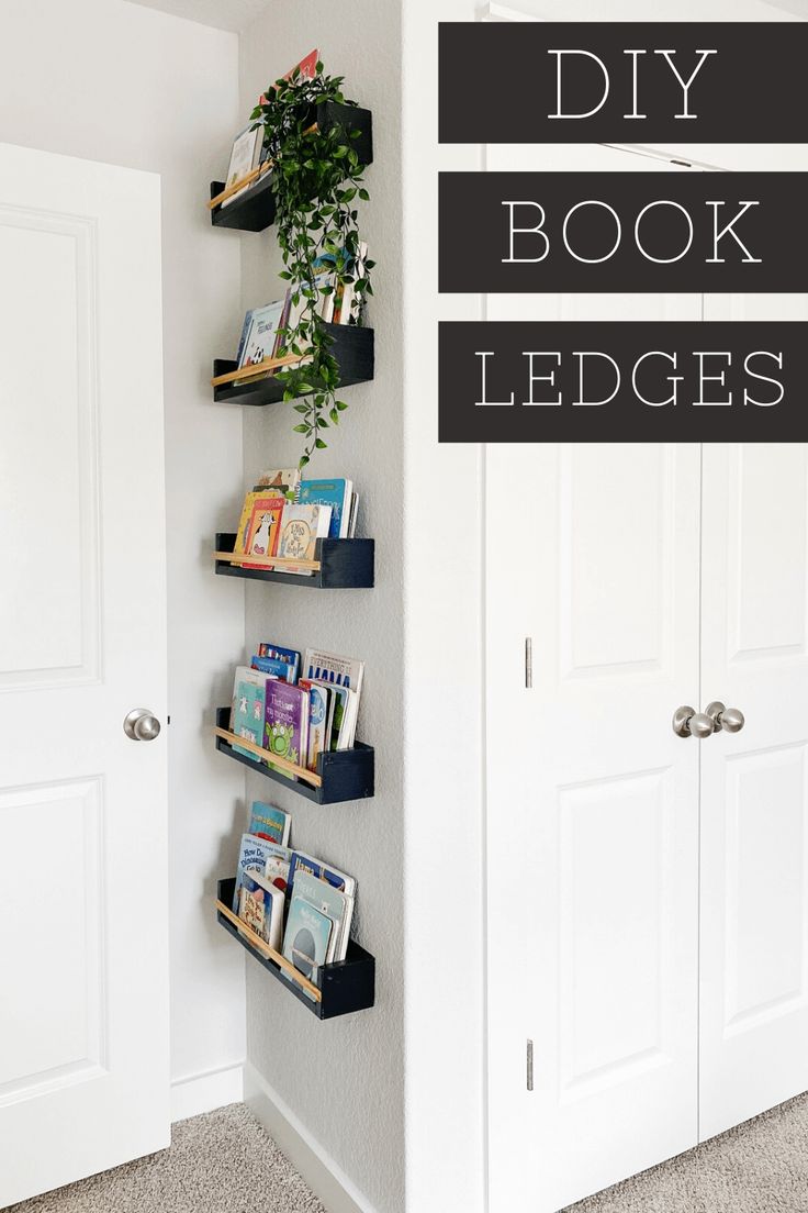 the diy book ledges are perfect for any room in your home or office