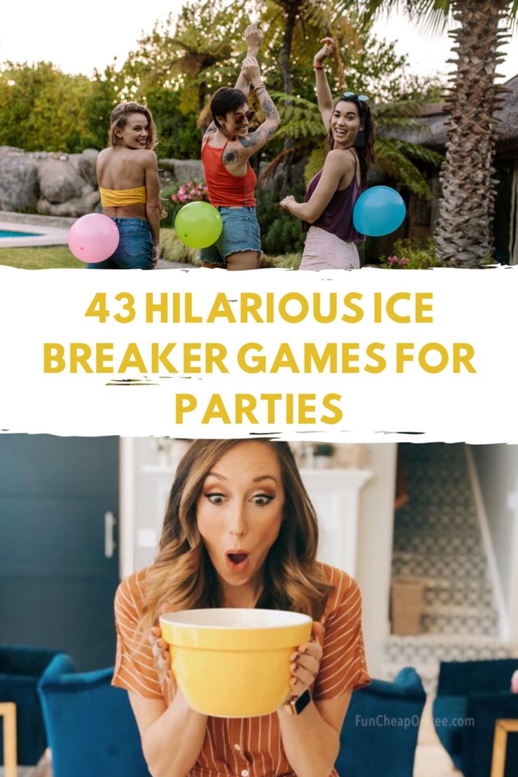 43 Hilarious Ice Breaker Games for Parties - Fun Party Pop Ice Breaker For Teens, Ice Breakers For Women, Adult Ice Breakers, Group Ice Breaker Games, Virtual Communication, Diwali Games, Group Ice Breakers, Ice Breaker Games For Adults, Games For Parties