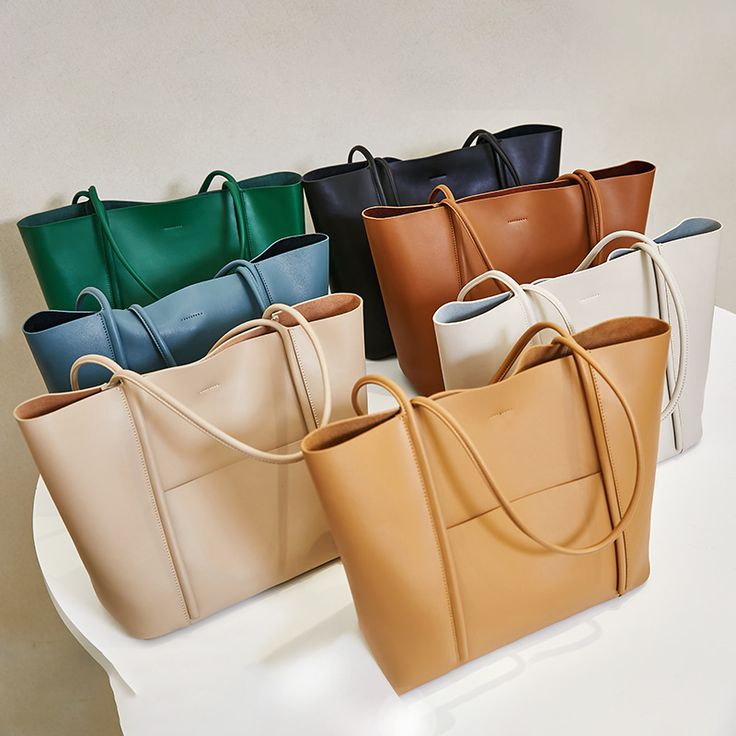 Free U.S. shipping. Style:  , color:Nude, suite for season：Summer, Autumn, Winter ，School, Travel, Work, Material Genuine Leather, Nude Leather Large Tote Bag With Inner Pouch Handbags For Work Luxury Bags Collection, Girly Bags, Fashion Tote Bag, Fancy Bags, Pretty Bags, Work Bag, Tote Bag Leather, Large Bag, Large Tote Bag