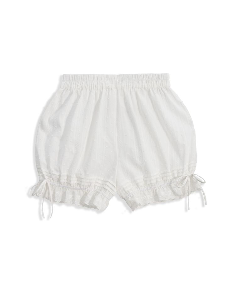 Comfortable and versatile, these elastic waist Lolita fashion cotton bloomer shorts are perfect for wearing under dresses or as lounge wear. Featuring pleated details and delicate lace-trimmed elastic cuffs, these bloomers combine style and comfort effortlessly.   	 		 			Size 			S 			L 			2XL 			4XL 		 		 			Full Length 			35 			37 			39 			41 		 		 			Waist 			66-90 			74-98 			82-106 			90-114 		 		 			Hips 			105 			115 			125 			135 Cotton Bloomers With Ruffle Hem For Summer, Cotton Bloomers With Ruffles For Spring, Spring Cotton Bloomers With Ruffles, Spring Loungewear Shorts With Lace Trim, Spring Lounge Shorts With Lace Trim, Cotton Ruffled Short Bloomers, Stretch Cotton Ruffle Shorts, Stretch Ruffle Cotton Shorts, Stretch Cotton Ruffled Shorts