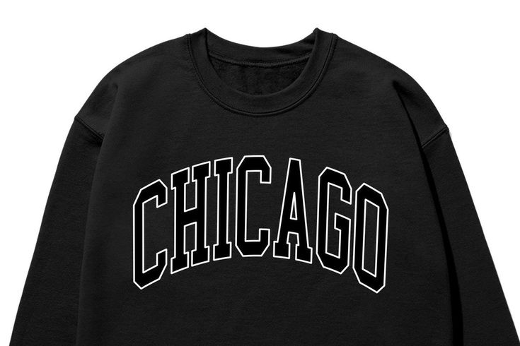 This Chicago crewneck sweater makes a perfect gift for friends or family. This is a comfy, soft, and unisex sweatshirt. For an oversized look go above your usual size, these fit true to size. For personalized custom changes or modifications, please send us a message & we'd be happy to help! [ Color shown in the main photo is Black ] For more apparel for moms, friends, or designs for the whole family check out our other listings. Related to Vintage Illinois State shirt T-Shirt Illinois Souvenir G Varsity Sweatshirt With Text Print For Streetwear, Varsity Text Print Sweatshirt For Streetwear, Letter Print Crew Neck Sweatshirt For Streetwear, Crew Neck Letter Print Sweatshirt For Streetwear, Varsity Letter Print Sweatshirt For Streetwear, Varsity Style Graphic Print Streetwear Sweater, Varsity Graphic Print Sweater For Streetwear, Retro Letter Print Sweatshirt For Campus, 90s Oversized Sweatshirt With Letter Print