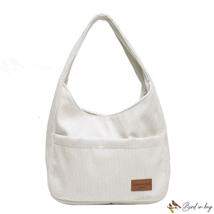 Color: White Tote Bags Sewing, Girly Bags, White Handbag, Side Bags, Casual Tote, Bird In Bag, Sewing Thread, Bag Bag, Sewing Bag