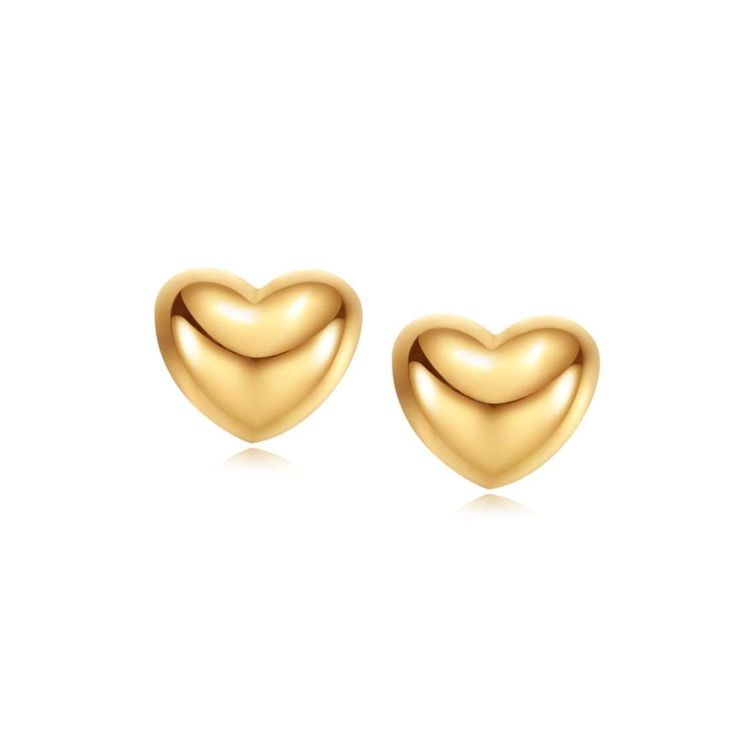 PRICES MAY VARY. ▶ MATERIALS: Made with high quality 18k solid rose gold. Made to last a lifetime, strong and durable! All the metals we use are lead free, nickel free and hypoallergenic. ▶ STYLE: Domed design of these gold heart earring makes the look sweet and timeless. A mix of both brushed and polished finish on the surface shows its refinement that fits all kinds of styles. ▶ MEASUREMENTS: Heart stud earrings measures 5.6 x 4.7 x 3.5 mm. ▶ PERFECT GIFT: Jewelry is always perfect for any occ Dainty Fine Jewelry, Gold Heart Stud Earrings, Gold Heart Studs, Gold Heart Earring, Gifts For Aunt, Heart Earring, Sleeper Earrings, Gold Diamond Studs, Jewelry Essentials