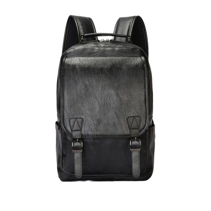 Embrace the elegance of minimalism with our black leather laptop backpack – a masterpiece that will leave everyone speechless. This is the ultimate black leather backpack for the urban minimalist, promising to garner compliments wherever you go! Leather backpacks have evolved from their high school days to grace the top runways of the world's fashion scene. Today, alongside watches, backpacks, especially black leather ones, stand out as one of the most popular men's accessories that will never go out of fashion. Our large black leather rucksack is a timeless piece due to its premium leather design, ensuring it's always on-trend. Packed with features perfect for everyday use, including side pockets, padded shoulder straps, and the ability to accommodate any laptop up to 15 inches. As leathe Black Leather Backpack For Everyday & Back To School, Black Faux Leather Rectangular Backpack, Black Faux Leather Backpack For School, Black Rectangular Faux Leather Backpack, Black Laptop Bag For Everyday And Back To School, Black Rectangular Leather Backpack For School, Black Rectangular Leather Backpack For Back To School, Black Leather Laptop Bag For School, Black Leather Bags For Back To School