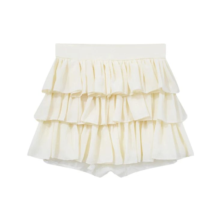 Chic Mini Skirt With Layered Hem, Chic Ruffled Mini Skirt, Chic Ruffled Skirt, Layered Hem Bottoms For Summer Party, Chic Tiered Skirt With Layered Hem, Elegant Mini Skirt With Ruffles, Chic Ruffled Party Skirt, Chic Layered Tiered Skirt, Summer Party Bottoms With Layered Hem