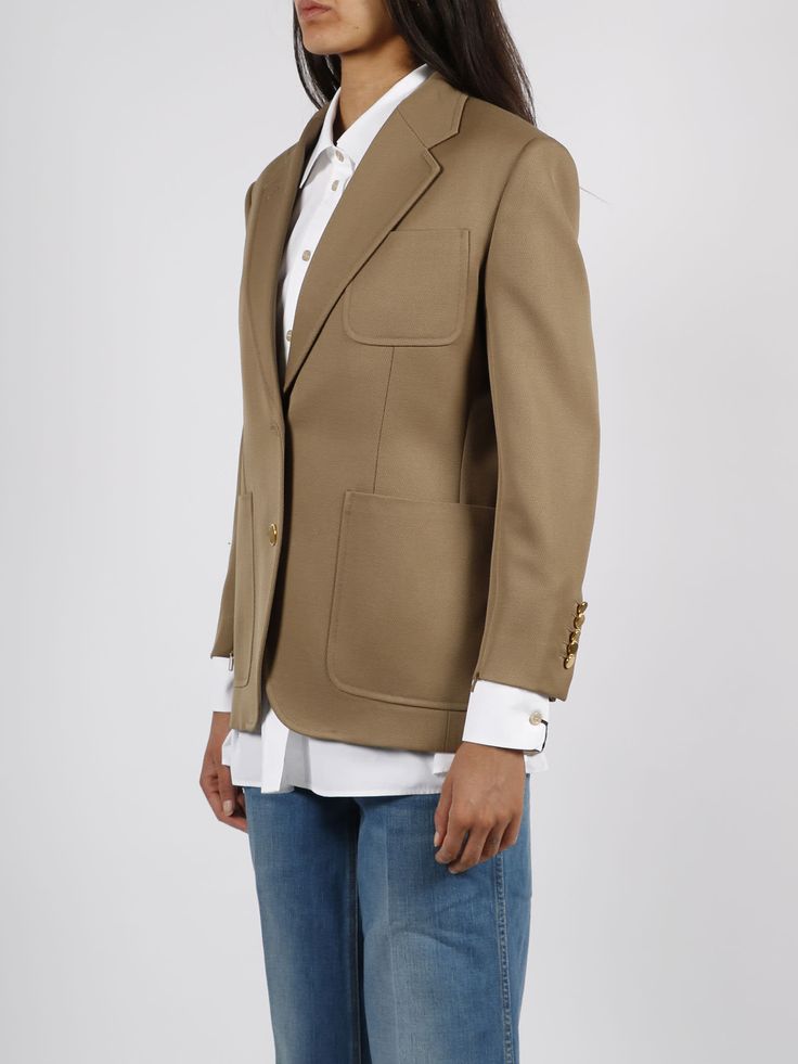 Horsebit Wool Jacket Rick Owens Jacket, Guccio Gucci, Gucci Horsebit, Wool Blazer, Tory Burch Shoes, After Dark, Wool Jacket, Luxury Retail, Italian Fashion