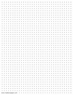 a white paper with black dots on it