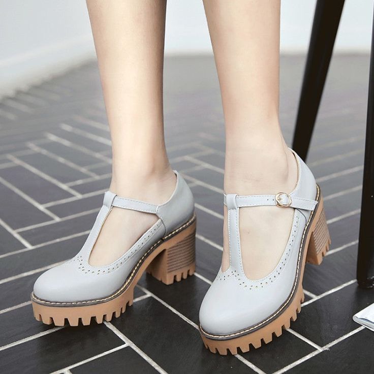 Gender: For Women Style: Fashion,Korean Occasion: Casual,Party/Club,Office/Career,Dress Heel Height: 7.5cm Platform Height: 2.5cm Season: Spring,Summer,Fall/Autumn,Winter Package Contents: 1 x Shoes (Pair) Size Guide: 28 = foot length 18.5-19cm (Foot width=6.5-7cm) 29 = foot length 19-19.5cm (Foot width=7cm) 30 = foot length 19.5-20cm (Foot width=7-7.5cm) 31 = foot length 20-20.5cm (Foot width=7.5cm) 32 = foot length 20.5-21cm (Foot width=7.5-8cm) 33 = foot length 21-21.5cm (Foot width=8cm) 34 = Chunky Platform Heels For Office In Spring, Platform Block Heels With Round Toe For Office, Spring High Heel Mary Janes With Stacked Heel, Office Block Heels With Platform And Round Toe, Office Platform Block Heels With Round Toe, Closed Toe Platform Block Heels For Office, Trendy Round Toe Block Heels For Office, Platform Heels With Low Heel For Fall, Fall Platform Heels With Low Heel