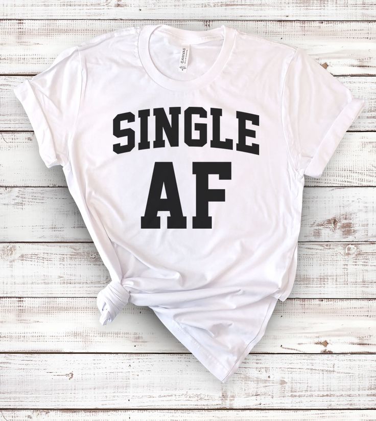 This "Single AF" design is the perfect shirt for anyone that is single with a sense of humor! All shirts are unisex (Male & Female) and any tee with rolled sleeves is done just for the picture. Unisex Cotton Shirt With Funny Text, Unisex Casual Slogan Shirt, Casual Shirt With Funny Text In Ring-spun Cotton, Casual Ring-spun Cotton Shirt With Funny Text, Casual All-gender Slogan Shirt, Unisex Casual Shirt With Funny Text, Casual Slogan Shirt In Ring-spun Cotton, Casual Ring-spun Cotton Shirt With Slogan, Ugly Christmas Sweater Couples