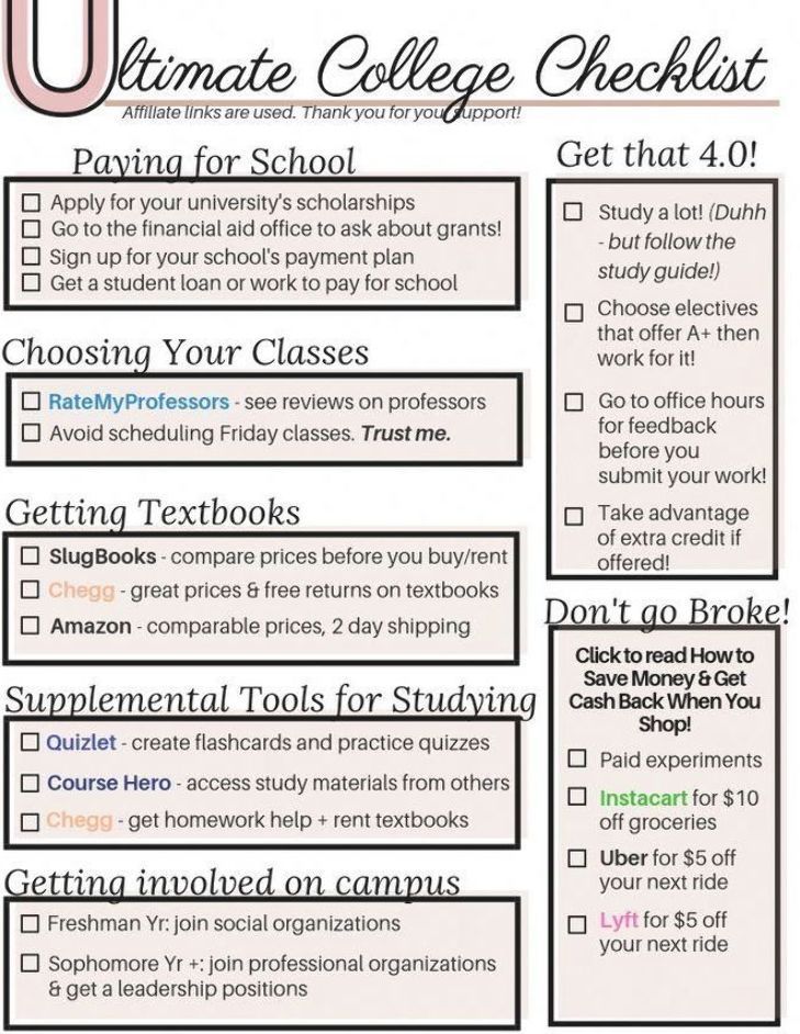 Everything You Ever Wanted to know about being a Successful College StudentThe ultimate guide filled will tips for college success for college studentsThe Metamorphosis College Student Checklist, To Do List For College Students, To Do List College Student, Projects For College Students, What To Do In College, College School Supplies List Student, First Day Of College Checklist, College Students Tips, Tips For First Year College Students