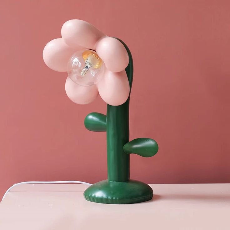 44218610778275 Maximalist Table Lamp, Funky Lamp, Fun Lamp, Funky Lamps, Desk Lamp Office, Flower Table, Flower Lamp, Lampe Decoration, Interesting Design