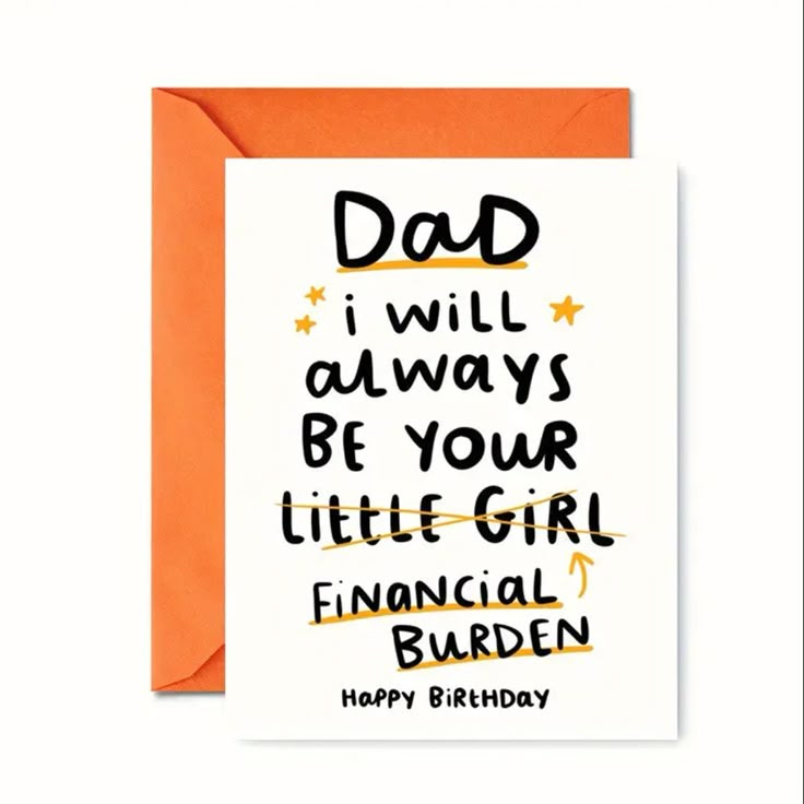 1pc, For Dad Birthday Unique Sweet Cards Funny Cards Merry Christmas Greeting Cards Vintage Style Blessings Handmade Cards Teenager Stuff Halloween Thanksgiving Day Small Business Supplies Thank You Cards Birthday Gift Unusual Items Gift Cards Comes With Envelope White Card Orange Envelope Write Your Message Inside Men Women Daughter Son Parents Kids Children Questions? Ask Below! Bundle To Save! Send An Offer And I Will Accept Or Counter With My Lowest Happy Birthday Dad Cards, Merry Christmas Greeting Cards, Birthday Card Puns, Hair Tomboy, Father Birthday Cards, Creative Birthday Cards, Birthday Card Drawing, Small Business Supplies, Birthday Cards For Mom