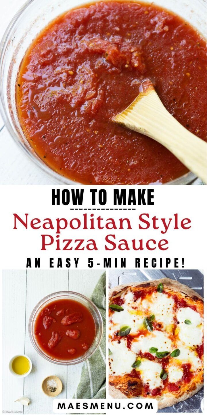 an easy recipe for homemade neapolian style pizza sauce is featured in this post