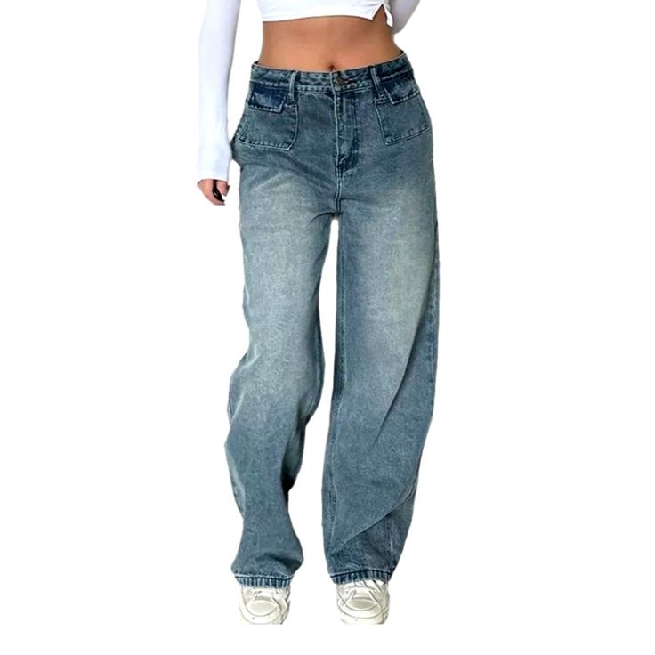 Be the trendsetter of 2023 Autumn-Winter season with our newest sanded baggy jeans for women! This timeless piece of fashion promises to be the standout hero of your wardrobe. perfectly combining the vintage style of the Y2K era with today's fashion ethos.Why You'll Fall In Love High-Waisted Baggy Jeans: Flaunt your curves in this vibrant high-waisted baggy jeans. designed to fit you perfectly and keep you comfortable. Sanded Finish: Its unique sanded finish brings an extra layer of depth. textu Trendy Baggy Flare Jeans For Spring, Trendy Wide Leg Non-stretch Jeans, Fall Streetwear Flare Jeans With Pockets, Baggy Cargo Jeans For Fall, Baggy Trendy Flare Jeans For Summer, Trendy Baggy Flare Jeans For Summer, Trendy Washed Bottoms For Fall, Fall Flare Jeans With Pockets For Streetwear, Trendy High Rise Cargo Jeans For Fall