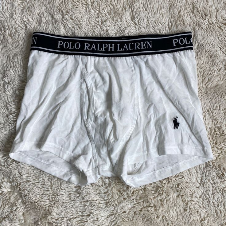 Brand New!!! White Cotton Boxer Briefs For Loungewear, White Fitted Boxer Briefs For Loungewear, Fitted White Boxer Briefs For Loungewear, White Loungewear Boxer Briefs, Casual White Boxer Briefs For Sports, Casual White Cotton Boxer Briefs, Elegant Man, Polo By Ralph Lauren, Men's Polo