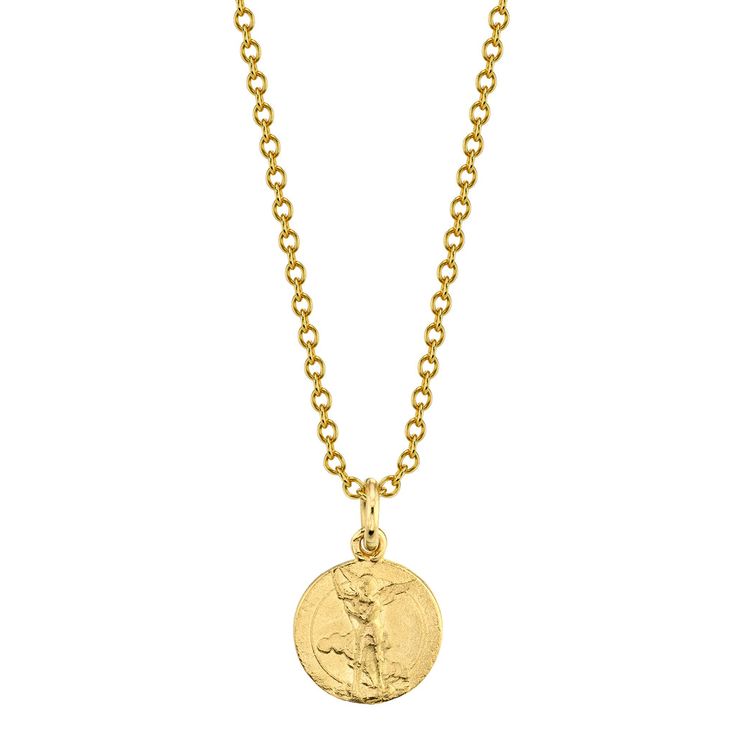 Angel Icon, Gold Coin, Chains Necklaces, All Love, Coin Necklace, Coin Pendant, Gold Coins, Chain Ring, The Guardian