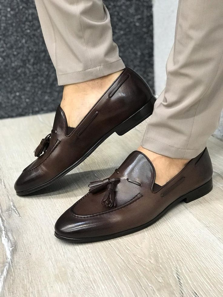 Shoes (4 Colors)-baagr.myshopify.com-shoes2-BOJONI Dark Brown Loafers, Mens Loafers Shoes, Shoe Care Kit, High End Shoes, Professional Shoes, Brown Loafers, Exclusive Shoes, Brown Shoes, Formal Shoes For Men