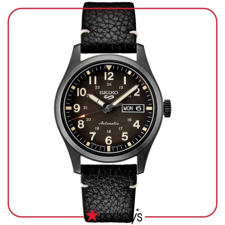 in stock Seiko Automatic, Seiko Men, Seiko 5 Sports, Seiko 5, Seiko Watches, Jewelry Rings Engagement, Automatic Watch, Leather Band, Watch Brands