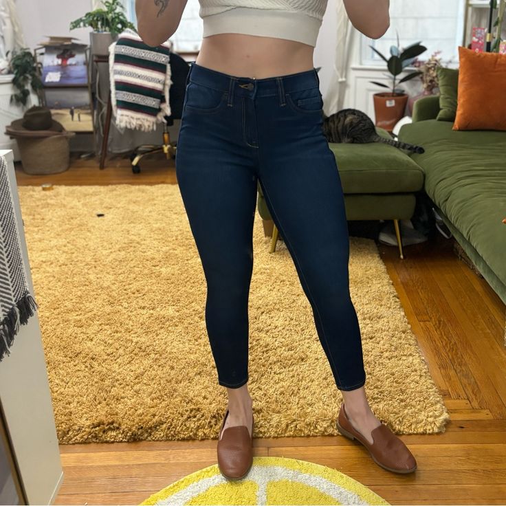 Brand Info: Banana Republic Super Stretch Legging Jeans. Nwot. 3 Available. These Are High Rise And Petite. See My Measurements Below. Size / Feels Like: 4 / 27 Is It Stretchy: Yes! Condition: Like New. No Flaws. My Sizes: Bra: 34a Height: 5 4 Weight: 126 Lbs Tops: S Usually Pants: 4 / 27 Physique: Athletic / Muscular Shoes: 8 I Ship Within 1 - 3 Business Days, But Will Likely Ship Immediately. Please Keep In Mind Poshmark Takes Twenty Percent Comission, No Low Ball Offers Please! Bundle 3 Items Non-stretch Denim Blue Bottoms For Everyday, Non-stretch Dark Wash Jeans For Everyday, Non-stretch Dark Wash Jeans, Versatile Non-stretch Dark Wash Jeans, Dark Wash High Rise Jeggings For Spring, Dark Wash Mid-rise Jeggings For Everyday, Dark Wash Mid-rise Everyday Jeggings, Dark Wash Mid-rise Jeggings, Versatile Stretch Dark Wash Bottoms